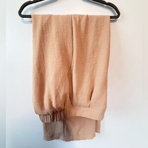 bohme Beige Elastic Hem Trousers